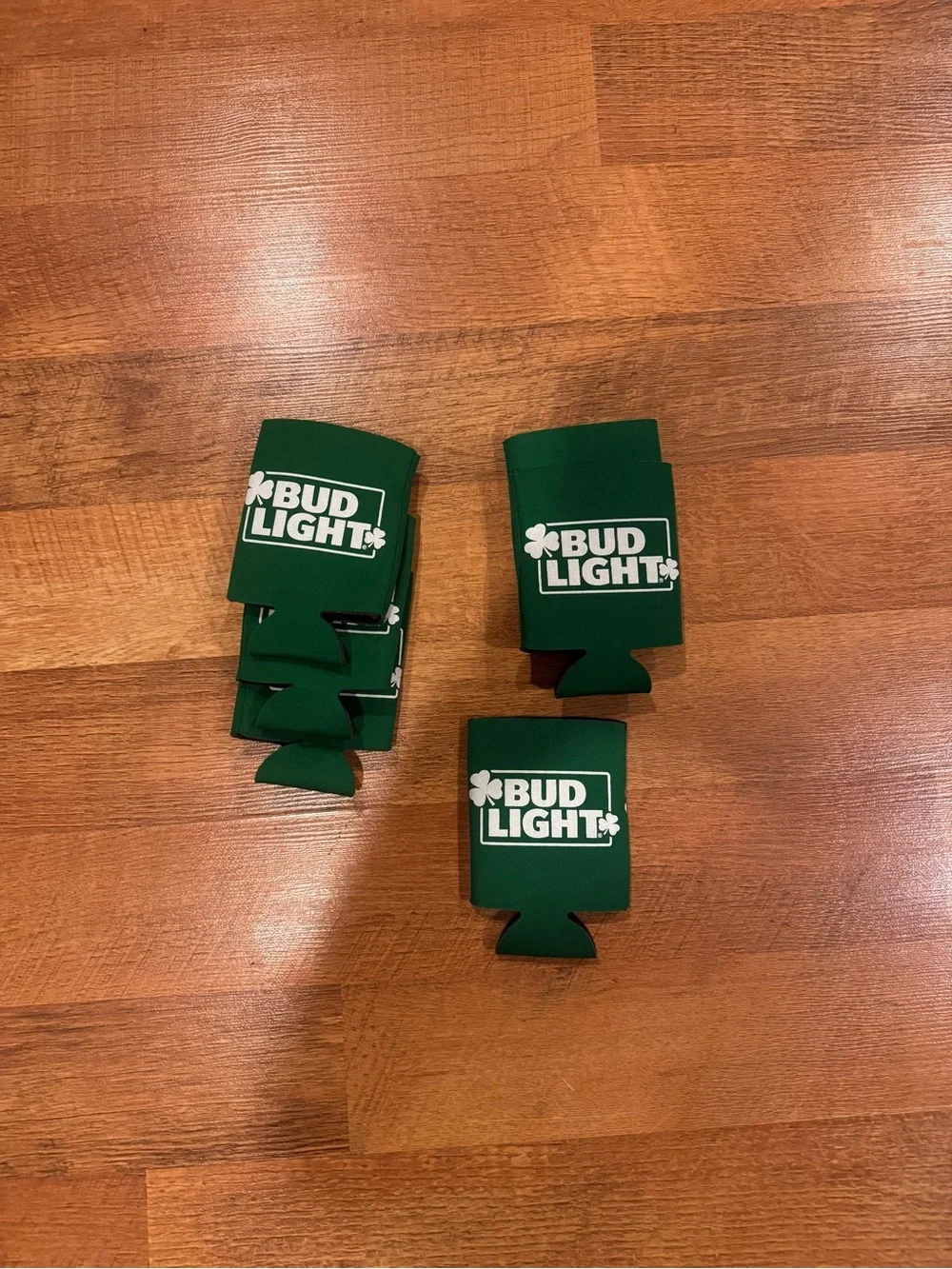 Bud Light Green Can/Bottle Koozies - Set of 6